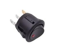 Interrupteur à bascule rond de 20 mm, ON/OFF, KCD1-101, demi-rond, unipolaire, 12 V, 220 V, rouge, vert, bleu, jaune, noir, 15 pièces(Round Dot Light,GREEN_12V)