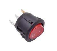 Interrupteur à bascule rond de 20 mm, ON/OFF, KCD1-101, demi-rond, unipolaire, 12 V, 220 V, rouge, vert, bleu, jaune, noir, 15 pièces(Total Round Switch,BLUE_220V)