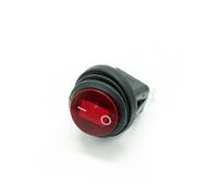 Interrupteur à bascule rond étanche KCD1-101, 4 pièces, rouge, jaune, bleu, vert, 220 V, 12 V, 24 V, 110 V, 6 V(Red,12V)