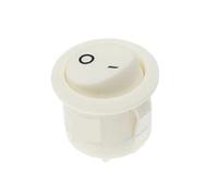 Interrupteur à bascule rond marche/arrêt, 22mm, rouge, noir, blanc, 6A/250VAC, 10A, 125VAC(2Pin White ON-OFF,5PCS)