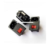 Interrupteur à bascule rouge avec fusible 10 A, prise d'alimentation IEC 320 C14, connecteur d'interrupteur à fusible Controls Switches