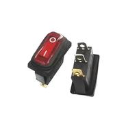 Interrupteur à bascule rouge KCD3, marche/arrêt, 3 broches, 2 positions, avec éclairage, alimentation 15 A 250 VCA/20 A 125 VCA LTRAJUYNH