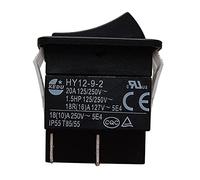 Interrupteur à bascule série KEDU HY12-9, interrupteurs à bouton-poussoir pour appareils électroménagers et appareils similaires, 125/250V 20A HY12-9-2 (HY12-9-2)