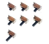 Interrupteur à bascule SK12D07VG SK12D07 3 broches for circuit imprimé 1P2T, poignée, interrupteur coulissant miniature, bouton latéral, réglage haut 2/3/4/5/6/7 mm(High 8mm,100pcs)
