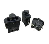 Interrupteur à bascule SMC106B Interrupteur à bascule, interrupteur à trois vitesses Interrupteur à bascule Interrupteur encastré(3 speed round cap self-reset)