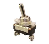Interrupteur à bascule SPST 2 broches ON/OFF DC 12 V 24 V AC 10 A 250 V 15 A 125 V Interrupteur en métal pour voiture, bateau, etc. ASW-23-101A
