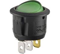 Interrupteur à bascule TRU COMPONENTS R13-112B B/G 200V 700304 250 V/AC 6 A 1 x Off/On à accrochage