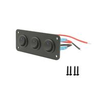 Interrupteur à bascule universel 12 V, 1 à 4 positions, USB, for voiture, bateau, camping-car, camion, LED bleue, accessoires de style, interrupteur à bascule marin(Blue)