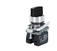 Interrupteur à bouton 22 mm XB4-BD21 BD33 BD23 BG21 BG33 1NO/2NO/1NO1NC 2/3 positions, bouton de sélection utobloquant, interrupteur à double bouton-poussoir(DVPCOPM-SL,1NO,380V)