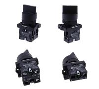 Interrupteur à bouton autobloquant/verrouillable 10 A/600 V, 2 positions, 3 positions, 22 mm, XB2-ED21 XB2-ED33, 10 pièces(XB2-ED21)