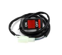 Interrupteur à Bouton Bouton marche/arrêt universel de commutateur de feu de danger d'accident de guidon de moto 12V