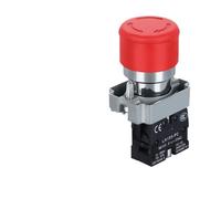 Interrupteur à bouton d'alimentation d'arrêt d'urgence 220 V - Verrouillage rotatif XB2-BS542, BS442, démarreur d'alimentation à clé 10 A for panneau électrique 1 pièce(XB2-BS442)