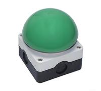 Interrupteur à bouton d'arrêt en forme de champignon à réinitialisation automatique IP65 étanche 10 A 440 V pour panneaux de commande industriels, pédale à pied, poussée manuelle, rouge (vert)