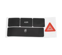 Interrupteur à bouton de voiture Compatible Avec A6 C5 1998 1999 2000 2001 2002 2003 2004 Réparation Des Autocollants Des Boutons D'alarme Et De Porte-gobelet Du Tableau De Bord De Voiture(Type B)