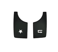 Interrupteur à bouton de voiture Compatible Avec Benz Classe A B C E CLA GLA GLK W204 W212 W176 W246 X204 - Cache-boutons Multimédia De Console Centrale (autocollant)(Model A Black)