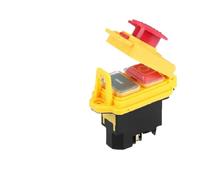 Interrupteur à bouton électromagnétique YCZ3-C, trancheuse de protection contre les sous-tensions, démarreur étanche, alimentation avec couvercle, remplace KJD17B(4 pin,110V,YCZ3 C with cover)