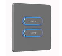 Interrupteur à Bouton Intelligent Tuya Zigbee à Double Commande, Commande Vocale et Horaire pour Maison Connectée, Télécommande à 2 Boutons