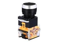 Interrupteur à bouton Interrupteur à bouton-poussoir de réinitialisation autobloquant rond 1NO/1NC instantané avec indicateur LED lumineux Auto-récupération(LA38-11BN Black,5PCS,Self-reset)