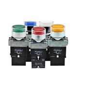 Interrupteur à bouton LED XB2-BWB XB2-BWM XB2-BW34B1C XB2-BW33B1C Réinitialisation automatique et verrouillage automatique(XB2-BW33B1C 1NO)