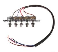 Interrupteur à bouton mécanique, 5 positions, pièces de rechange pour hotte à bouton-poussoir, matériau ABS pour réparation d'appareils de cuisine