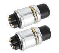 Interrupteur à Bouton-poussoir, 2 Pièces Interrupteur de Démarrage du Moteur de Klaxon SPST Démarreur à Bouton-poussoir étanche 50A 12V pour Bateau de Voiture