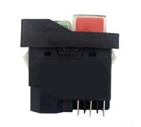 Interrupteur à bouton-poussoir # 371450 compatible avec scie à table C10RJ C10RJSM, accessoire de rechange en plastique noir pour équipement d'atelier