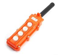 Interrupteur à bouton-poussoir 4 voies avec contrôle momentané IP65 résistant aux intempéries Orange 250 V