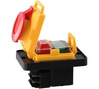 Interrupteur à bouton-poussoir à 4 broches, interrupteur de rechange, convient pour perceuse, meuleuse et machine à découper, pour KJD12