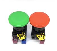 Interrupteur à bouton-poussoir à tête champignon, 10 pièces, YW1B-M4E10G, YW1B-M4E01R, YW1B-M4E10R, YW1B-M4E10S(YW1B-M4E01R)