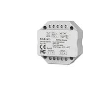 Interrupteur à bouton-poussoir à variateur LED à thyristor AC 110 V 220 V 230 V, télécommande à écran tactile(2xS1-B(WT) TW1 W)
