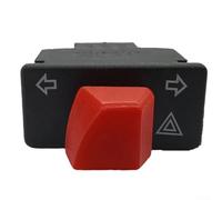 Interrupteur à bouton-poussoir autobloquant pour scooter GY6 pour 50 cc 125 cc Clignotant Starter Moto Guidon Commande Noir Unité ABS