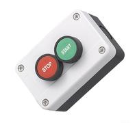 Interrupteur à bouton-poussoir, boîtier de commande à bouton-poussoir CNC, étanche, indicateur à bouton-poussoir d'arrêt urgent, interrupteur momentané (B)
