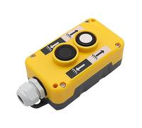 Interrupteur à bouton-poussoir, boîtier de commande en plastique étanche, boîte de commande hydraulique pour appareils d'automatisation, grues, équipements de levage (boîte de commande à 2 boutons)