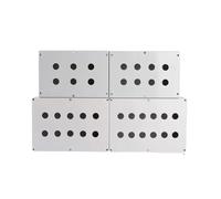 Interrupteur à bouton-poussoir Boîtier de poste d 1 pièces boîte à boutons F ole 8 Wole 10 trous boîte étanche boîtier en plastique bouton interrupteur boîte de commande 22mm boîte d'alimentation(8 ho