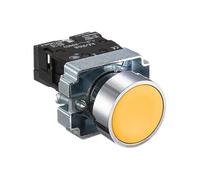 Interrupteur à bouton-poussoir d'arrêt d'urgence 22 mm, tête champignon à réinitialisation automatique, marche/arrêt momentané for contrôle industriel série XB2(XB2-BA51)