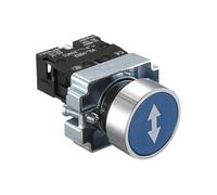 Interrupteur à bouton-poussoir d'arrêt d'urgence 22 mm, tête champignon à réinitialisation automatique, marche/arrêt momentané for contrôle industriel série XB2(XB2-BA61781)