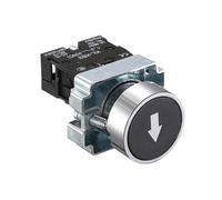 Interrupteur à bouton-poussoir d'arrêt d'urgence 22 mm, tête champignon à réinitialisation automatique, marche/arrêt momentané for contrôle industriel série XB2(XB2-BA3351)