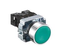 Interrupteur à bouton-poussoir d'arrêt d'urgence 22 mm, tête champignon à réinitialisation automatique, marche/arrêt momentané for contrôle industriel série XB2(XB2-BA31)