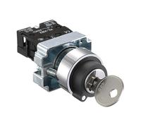Interrupteur à bouton-poussoir d'arrêt d'urgence 22 mm, tête champignon à réinitialisation automatique, marche/arrêt momentané for contrôle industriel série XB2(XB2-BG21)
