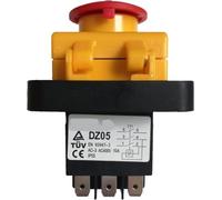 Interrupteur à bouton-poussoir d'arrêt d'urgence | Utilisation de couleur unique: for les équipements de machines à bois, les perceuses, les meuleuses, les coupeuses
