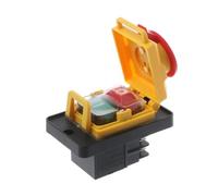 Interrupteur à bouton-poussoir de démarrage/arrêt à 4 broches KJD12 250 V, sans tension, commun aux machines d'atelier de menuiserie et de métallurgie