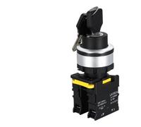 Interrupteur à bouton-poussoir de sélection de e 30 mm, 2 ou 3 voies, réinitialisation momentanée, verrouillage automatique, marche/arrêt, 12 V, 24 V, 220 V(2 Position (A Type),2NO)