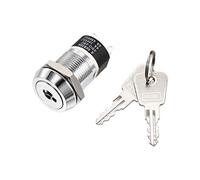 Interrupteur à bouton-poussoir de verrouillage à clé à 2 positions de 19 mm avec 2 touches 2NC-2NO S2803 1 pièces