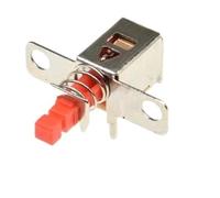 Interrupteur à bouton-poussoir de verrouillage PCB à Angle droit PS-22F03, avec trou fixe, DPDT, Double pôle, 6 broches, interrupteurs d'alimentation utobloquants, 10 pièces