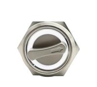 Interrupteur à bouton-poussoir DPDT 2 ou 3 positions, 22 mm, sélecteur rotatif métallique lumineux avec LED, étanche, 5 V, rouge, vert, blanc(White Led,LATCHING_2 POSITION_220V)