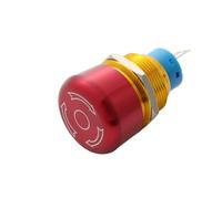 Interrupteur à bouton-poussoir d'urgence à verrouillage champignon 19 mm marche/arrêt rouge for ascenseur d'équipement (PM192F-11TSB)(2NO2NC)