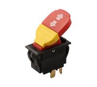 Interrupteur à bouton-poussoir électrique CB-8 à 4 broches, 20 A 125/250 V, interrupteur marche/arrêt pour outils électriques et machines de travail du bois, boîtier en métal robuste, installation