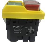 Interrupteur à Bouton-Poussoir électromagnétique étanche à 4 Broches DKLD DZ04 on Off Start Stop for rectifieuse 250 VCA 8 (6) A