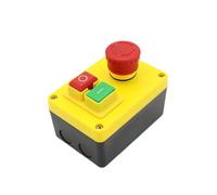 Interrupteur à bouton-poussoir électromagnétique KJD17D-2 250 V 16 A Interrupteurs d'arrêt d'urgence for outils électriques et équipements de machines-outils