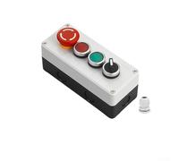 Interrupteur à bouton-poussoir en ABS avec renfort métallique et capacité de manutention de charge de 10 A pour un fonctionnement sûr dans les systèmes d'alimentation industriels (3)